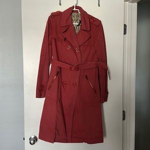 Marc Jacobs light red trench coat